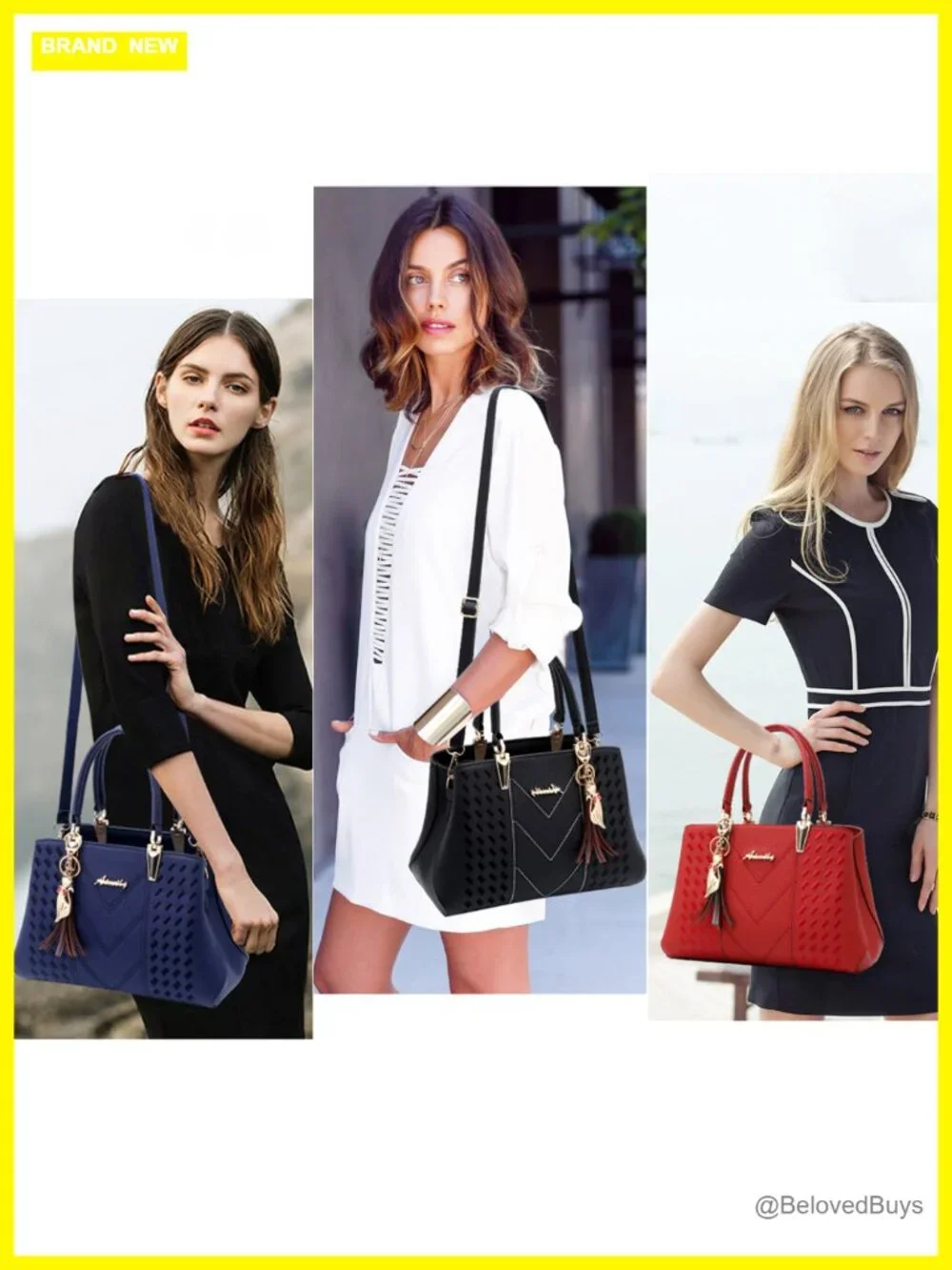 PU Leather Satchel Crossbody Messenger Tote Bag Shoulder Bag